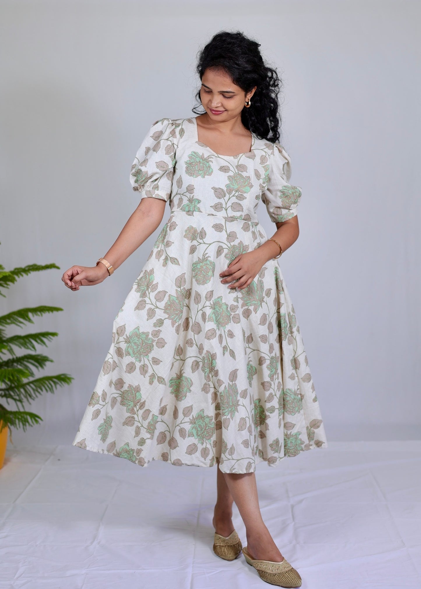 Madhura Cotton midi dress