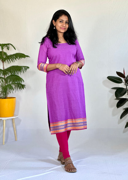 Keya Lavendar Cotton kurti