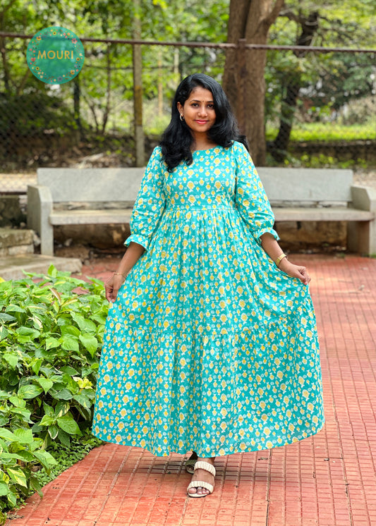 Vihani Cotton 2 Tier Maxi Dress