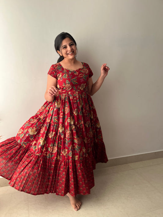 Geethanjali Floral 3 tier dress