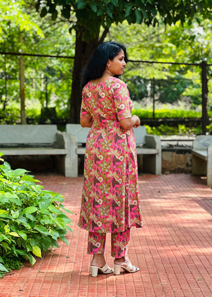 Dahlia A line Co ord Kurta Set with Pants