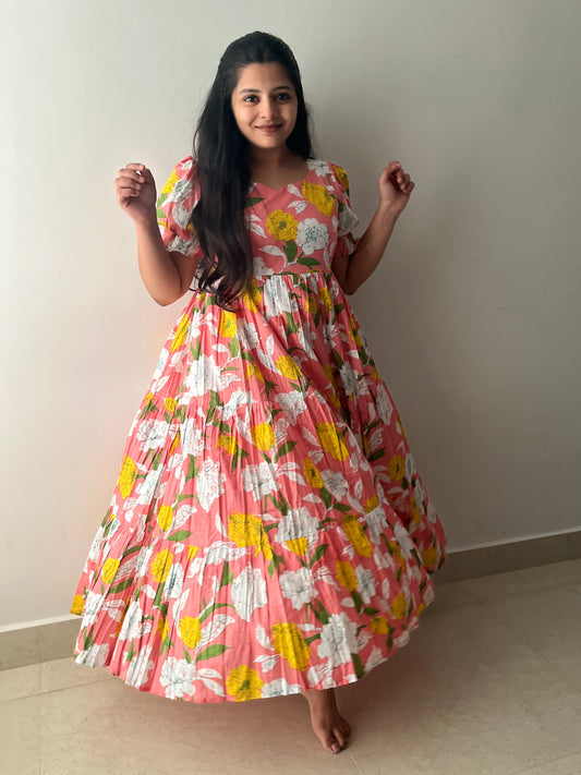 Madhurima Floral 3 tier dress