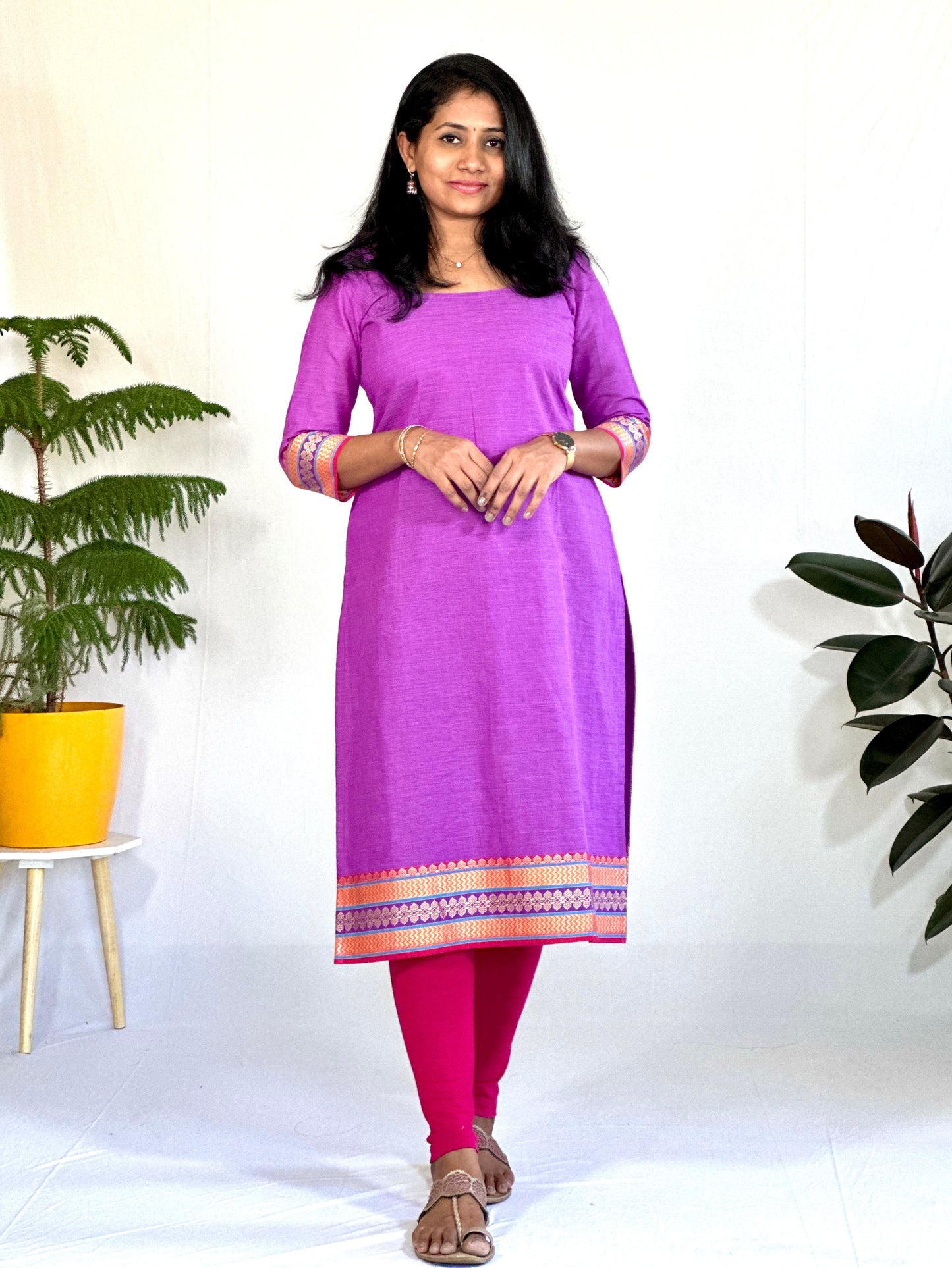 Keya Lavendar Cotton kurti