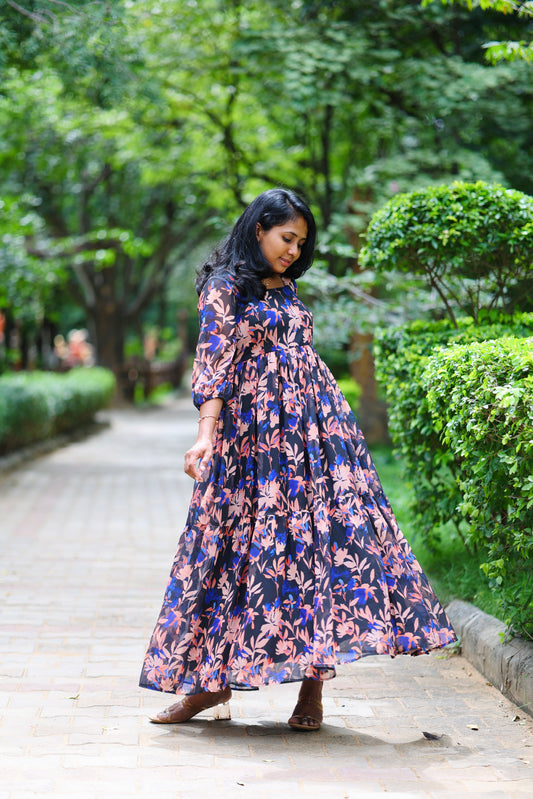 Twilight Florals Maxi Dress