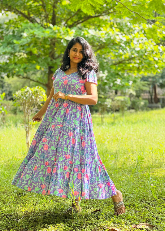 lavender breeze 3 tier dress