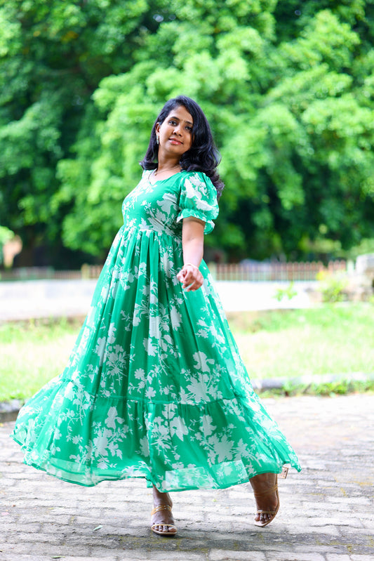 Gardenia Green Maxi Dress