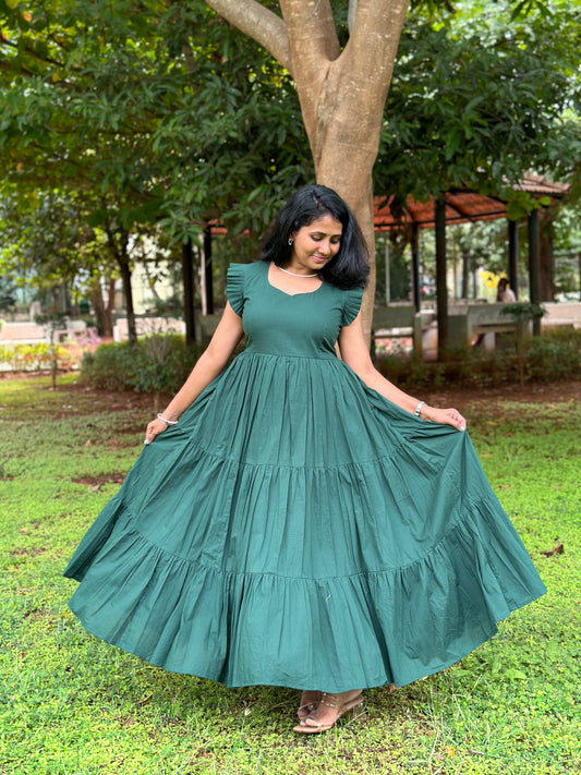 Amruta Cotton 3 Tier Maxi Dress