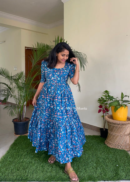 Pariniti 2 Tier Floral Maxi Dress